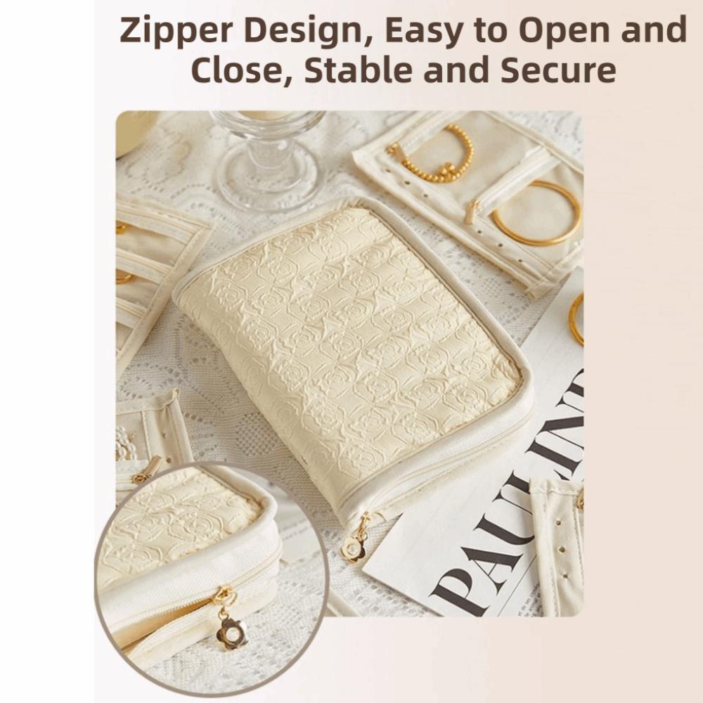 Large Capacity Jewelry Storage Bag Fashion Jewelry Display Case Necklace Storage Pouch Travel