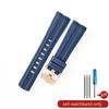 Brand Quality 20mm Soft Rubber Silicone Watch Band Buckle Grind Arenaceous Belt Special For Omega strap For Seamaster 300 logos