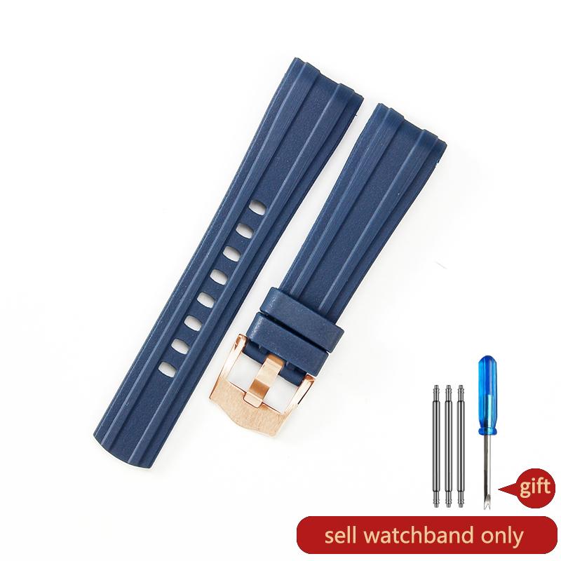 Brand Quality 20mm Soft Rubber Silicone Watch Band Buckle Grind Arenaceous Belt Special For Omega strap For Seamaster 300 logos