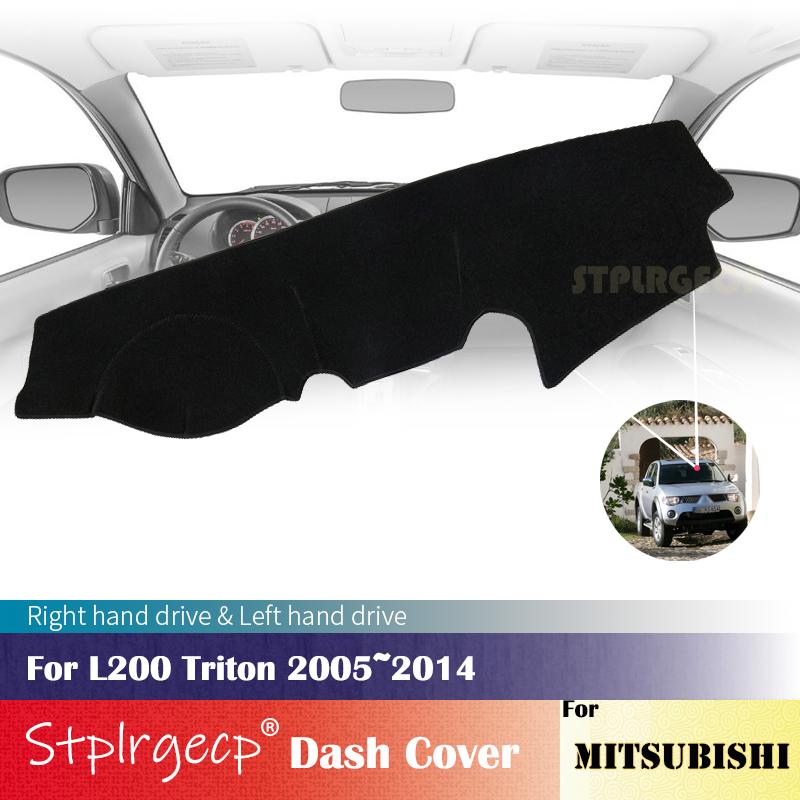 for Mitsubishi L200 Triton 2004-2014 Anti-Slip Dashboard Cover Protective Pad Car Accessories Sunshade Carpet 2012 2011 2010