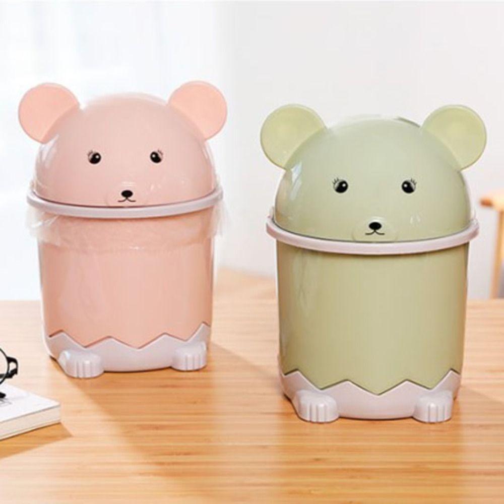 Storage Box Desktop Mini Trash Can Small Trash Bin Organizer Garbage Can  Office