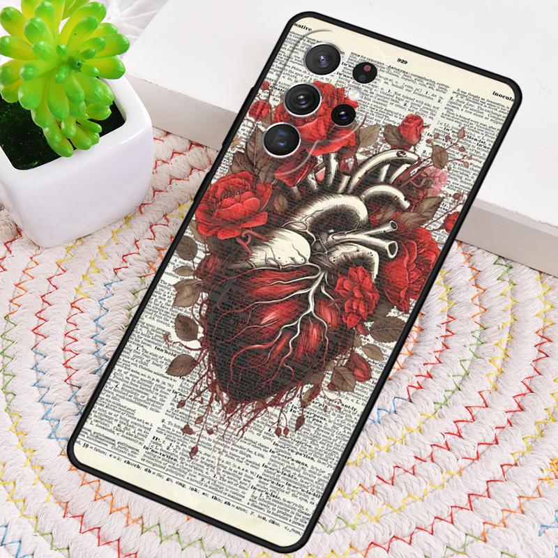 Flower Heart Phone Case for Samsung Galaxy note 10 pro S26 Ultra S23 S24 FE S25 S21 S22 PLUS shockproof Cove