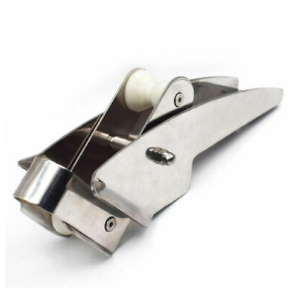 Boat Stainless Steel 420mm Anchor Bracket Nylon Bow Roller Hinged Launching Electro-Polished Anchor Locking Control Accessories