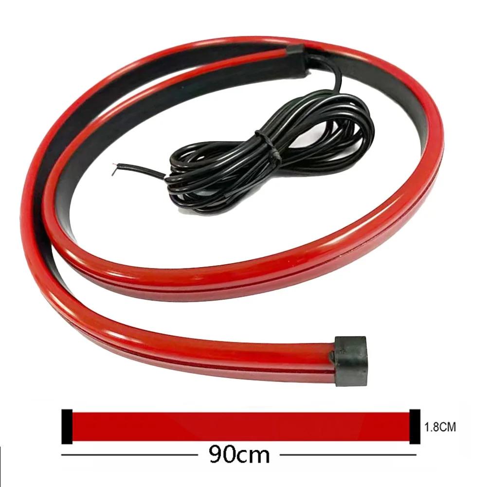 

100/90 см автомобильный стайлинг CarRear дополнительные светодиодные стоп-сигналы с указателем поворота ходовые огни Unverisal автоматические тормозные гибкие полоски