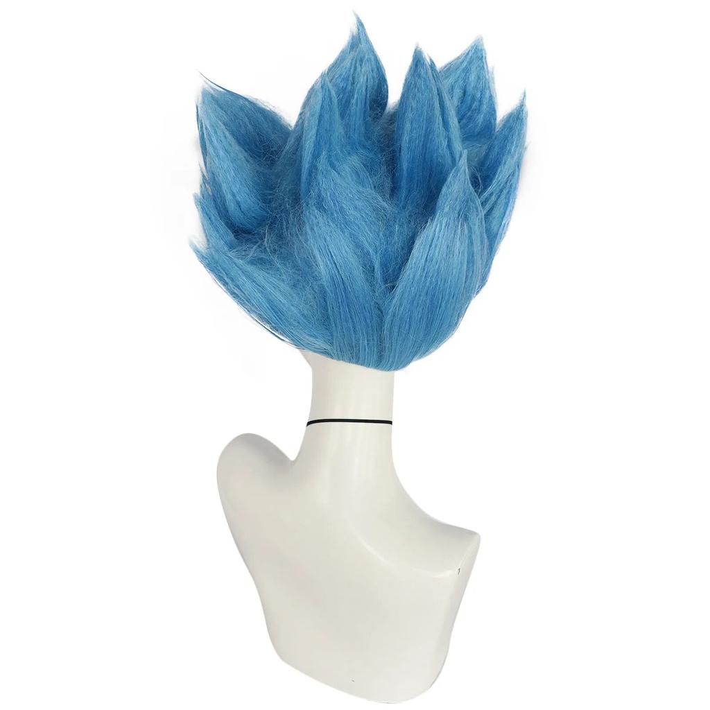 Adult Anime Synthetic Dragon Ball Z Saiyan Son Goku Gogeta Vegetto Cosplay Wig for Halloween Christmas Cosplay