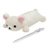 Lila Plush Bear Pencil Case with Korila Fluffy and Cute Pencil Case with Storage Large School Christmas Unisex Pen, Stationery, Goods, Bag, Capacity,