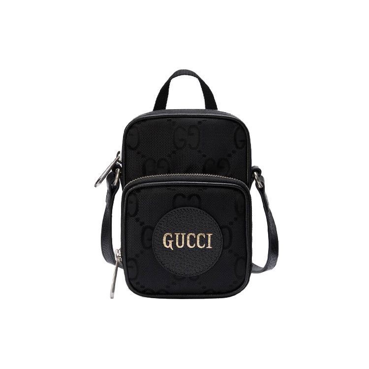 

Gucci GG Canvas Leather Mini Crossbody Bag Black Daily Travel 643882-H9HLN-1000 Basic Set (Bag+Dust Bag)