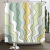Retro Boho Shower Curtain - Vibrant 70s Floral & Mushroom Designs for Cozy Bathroom Décor, Waterproof, Easy Care & Groovy Vibes