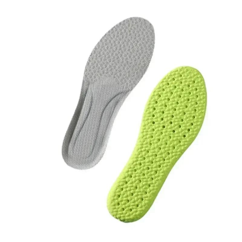 

Спортивные стельки Дезодорирующие Дышащие стельки Подошвенный фасциит Ортопедические стельки для обуви Мужские Женские Амортизирующие вставки EU 45-46 серый