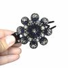 Strassblumen-Dreizack-Hochsteckfrisur-Haarklammer - Elegantes Hinterkopf-Klammer-Haaraccessoire