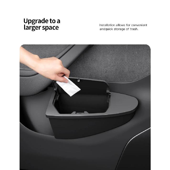 YZ Front Door Storage Trash Can for Tesla Model Y Juniper 2025 Car Door Storage Box Multi Functional Organizador Car Accessories