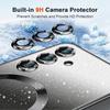 Case + 2 Tempered Glasses for Samsung Galaxy S24 FE, Silicone with Magnetic Ring and Camera Protection - Black