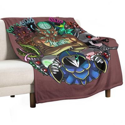 Terraria Boss Rush Hardmode Edition Wurfdecke Steppdecke Vintage für Sofa Weiche Karierte Decken