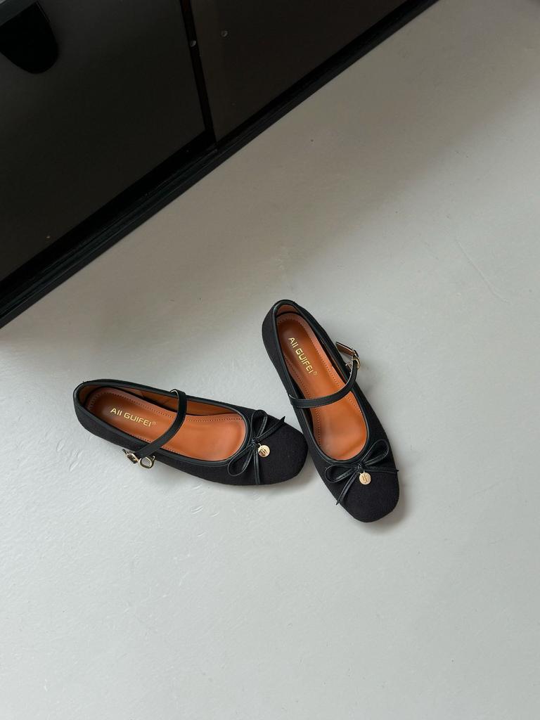 Mary Jane Shoes Women's 2025 New Summer Bow Soft Sole Single Shoes with Skirts Beautiful Commuter Small Heels