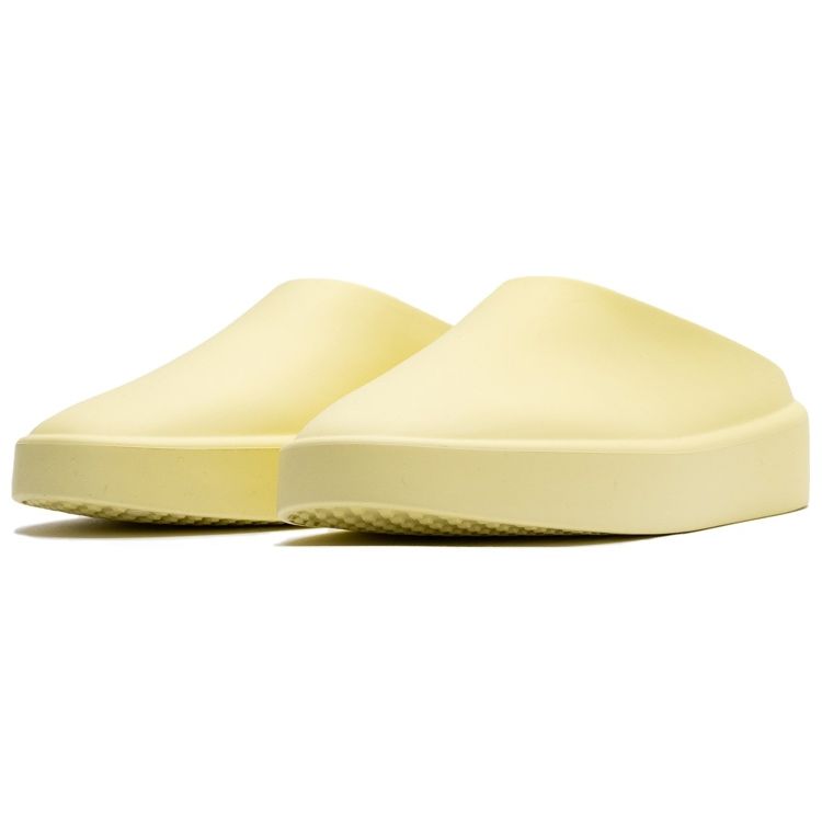 Fear Of God Rubber Slip-On Round Toe Comfortable Fashion Sandals Unisex Sandals Yellow FG80-100EVA-CANARY