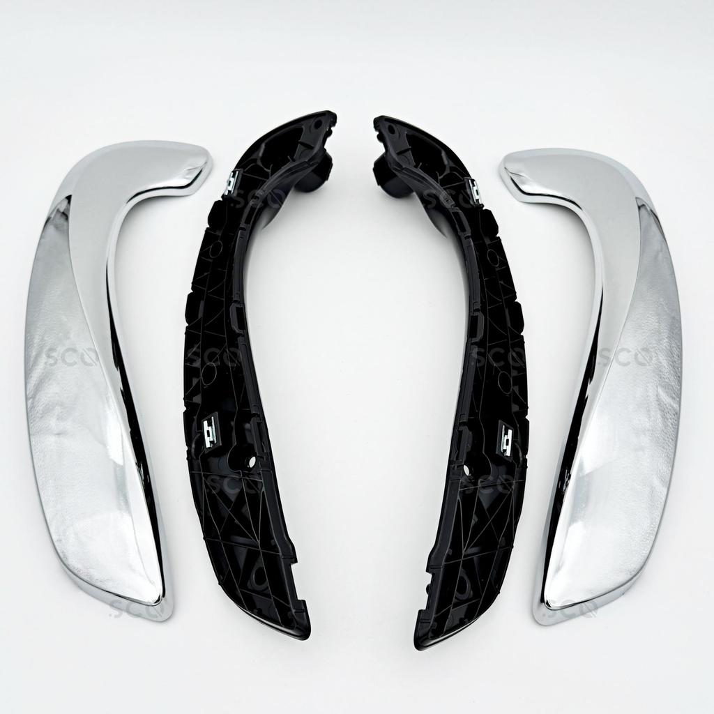 Chrome Door Handle for Fluence for Megane 3 for Door Grab Handle Chrome Right Left Set Door Opener 809600015R 809540008R