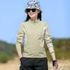 Women's Lightweight Quick-Dry Long Sleeve T-Shirt, Stand Collar, Breathable Patchwork for Hiking, Running, Outdoor Sports - Spring/Summer