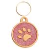 Free Custom Dog Id Name Tag Personalized Pet Dog Tags Anti-Lost Cat Tags Pet Paw Glitter Pendant Chihuahua Collar Accessories