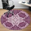 1pc Floral Ornament Carpet, Round Non Slip Durable Large Size Office Carpet, Suitable for Office