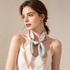 Womens Lightweight Silk-Like Scarf Square Neck Wrap Chic Minimalist Accessory 70x70cm