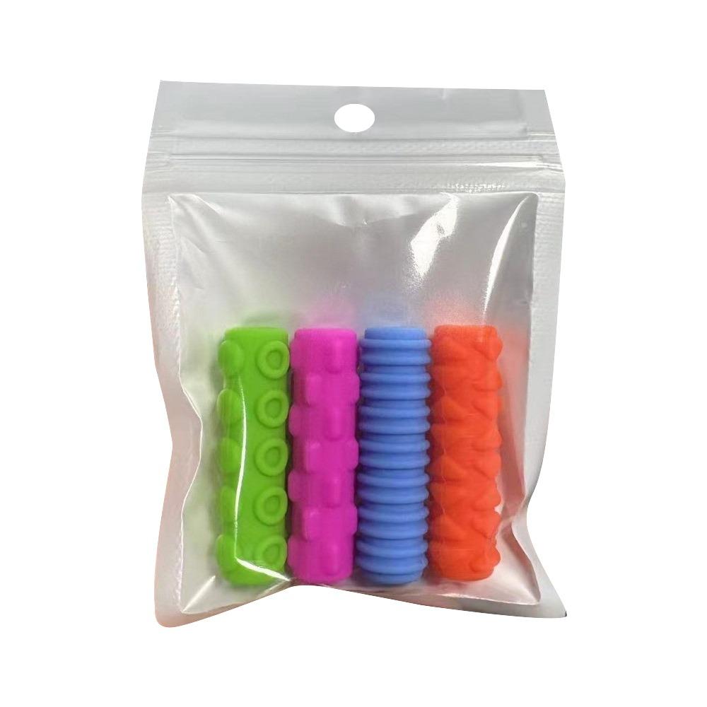 

Ergonomic Writing Aid Pen Grips Textured Surface Pen Holder Grips Handwriting Tool Student 4PCS SET 1