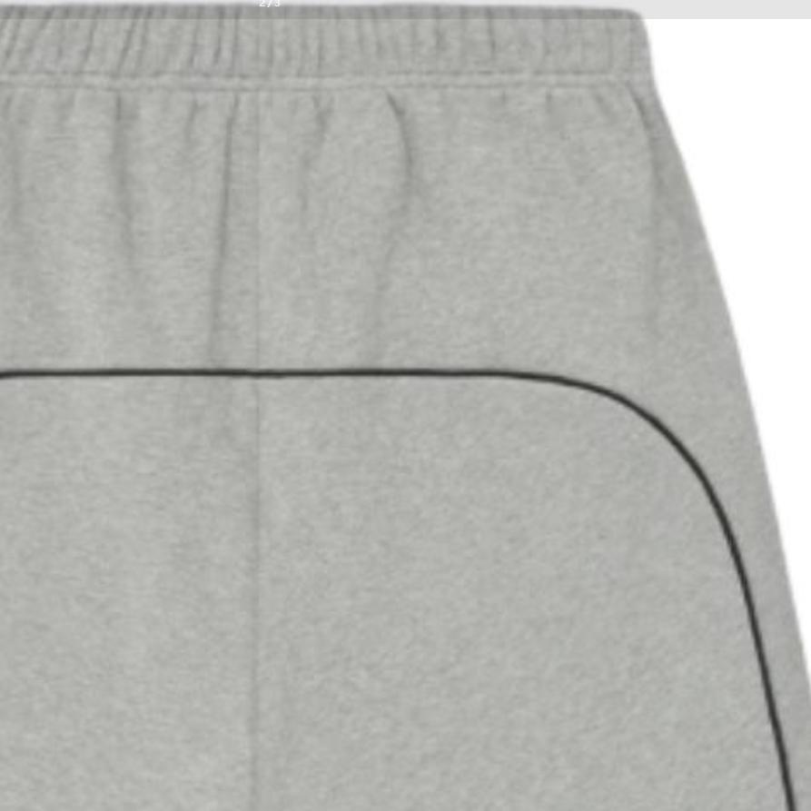 Fear of God Essentials Relaxed Fleece Sweatshort With Piping Concrete Heather/Black Men Bottoms Grey 160SP254555F