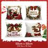 Retro Santa Claus Cushions Pillowcase Cushion Cover Throw Pillow Sofa Decoration Pillowcover Home Car Decor