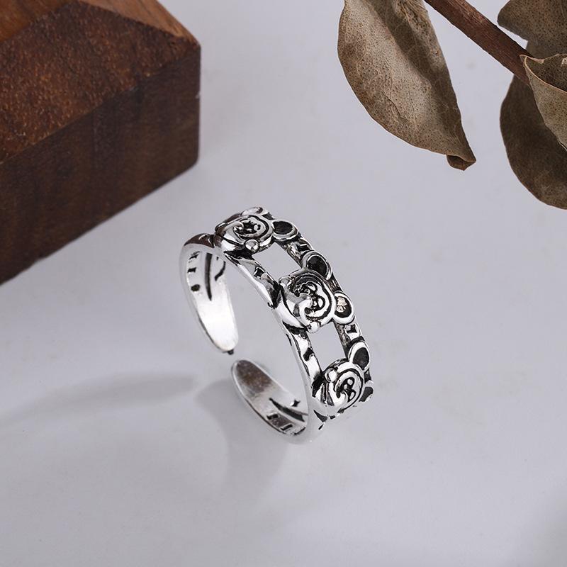 Men’s S925 Silver Index Finger Ring - Trendy Niche Style, Internet Celebrity-Inspired, Simple Yet High-End.