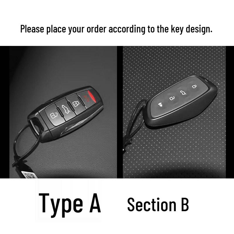 Haval Third Gen H6 Genuine Leather Key Case for H5/H9, Xiaolong/Menglong, Big Dog Car Key Holder