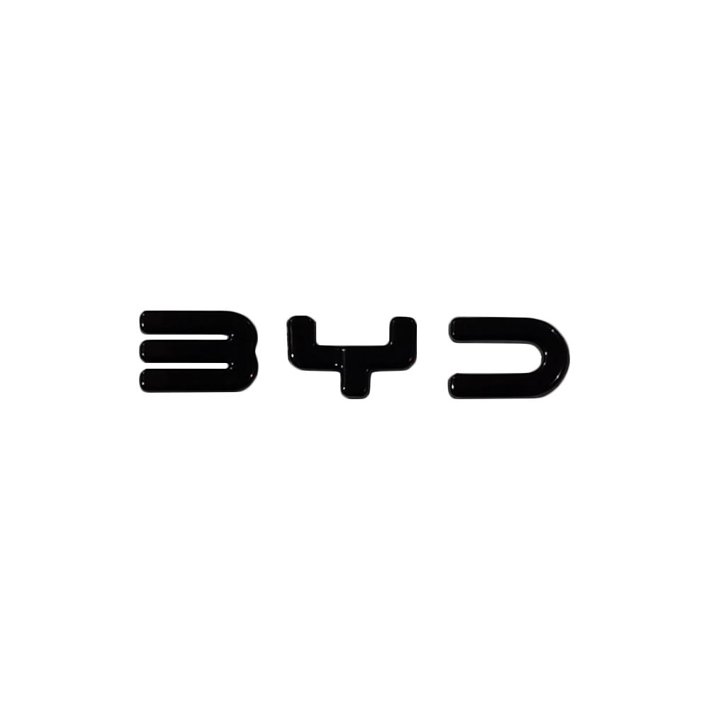 For BYD Seal 06 07 DMI Car Front Rear Steering Wheel Emblem Modification Black Warrior Covering Styles Car Badge