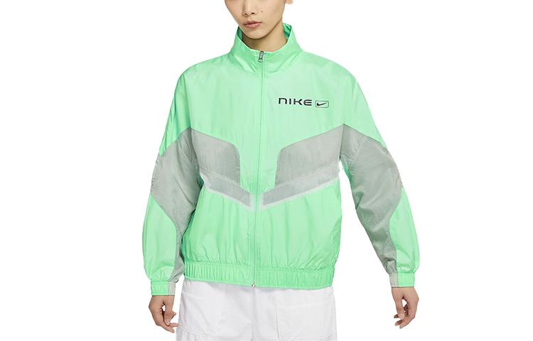 Nike Jackets Women s Green Stand Collar Moderate Other CZ8849-342 XL