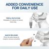 Respiratory Mask Clip-on Adapter Replacement Part ABS Breathing Tube Connector Most CPAP Machine and Respiratory
