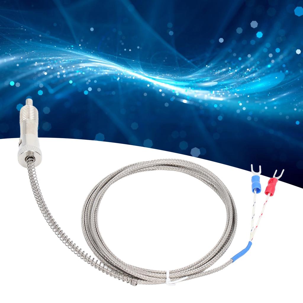 Thermocouple 0400 K Type Temperature Sensor Probe Compression Spring Thrd