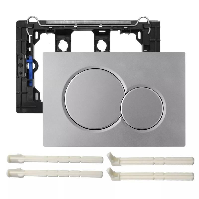 

Для Geberit Sigma 01 Двойная кнопка смыва Активатор Бачок для унитаза Скрытый серебряный