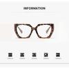Anti-Blaulicht Farbe Floral Große Rahmenbrille Europäische und Amerikanische Modische Spleißfarbe Kollision Polygon Flachspiegel