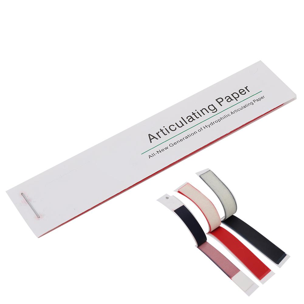 12pcs / Box Dental Articulating Paper Strips Dental Lab Tool Oral Teeth Care Material