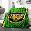 AMAZONAS FC Logo Print Flannel Blanket High Quality Warm Comfortable Cover for All Seasons Perfect for Gifts Home Decor