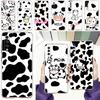 Case For Samsung A56 A36 A26 A24 A16 A14 A12 A32 A50 A70 A20E A22 A40 A34 A54 A42 A52 5G A06 Cover Dairy Cattle Cow Speckle Cute