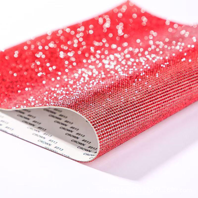 Self-Adhesive Rhinestone Strips: Decorative DIY Glass Net Sheets for Car & Clothing Accessories
