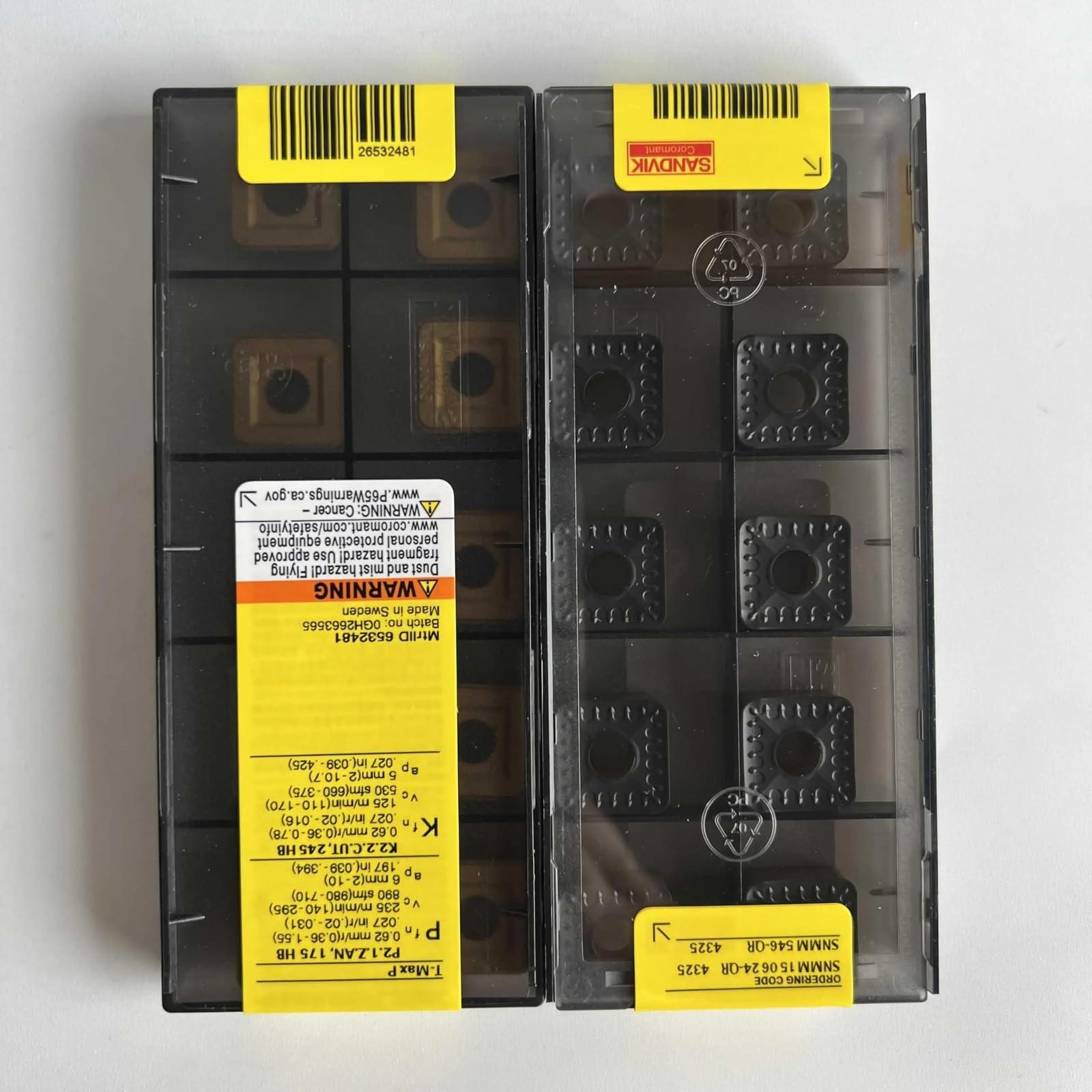 

Original Sandvik / SNMM150624-QR 4325 / CNC lathe carbide blade 10 PCS