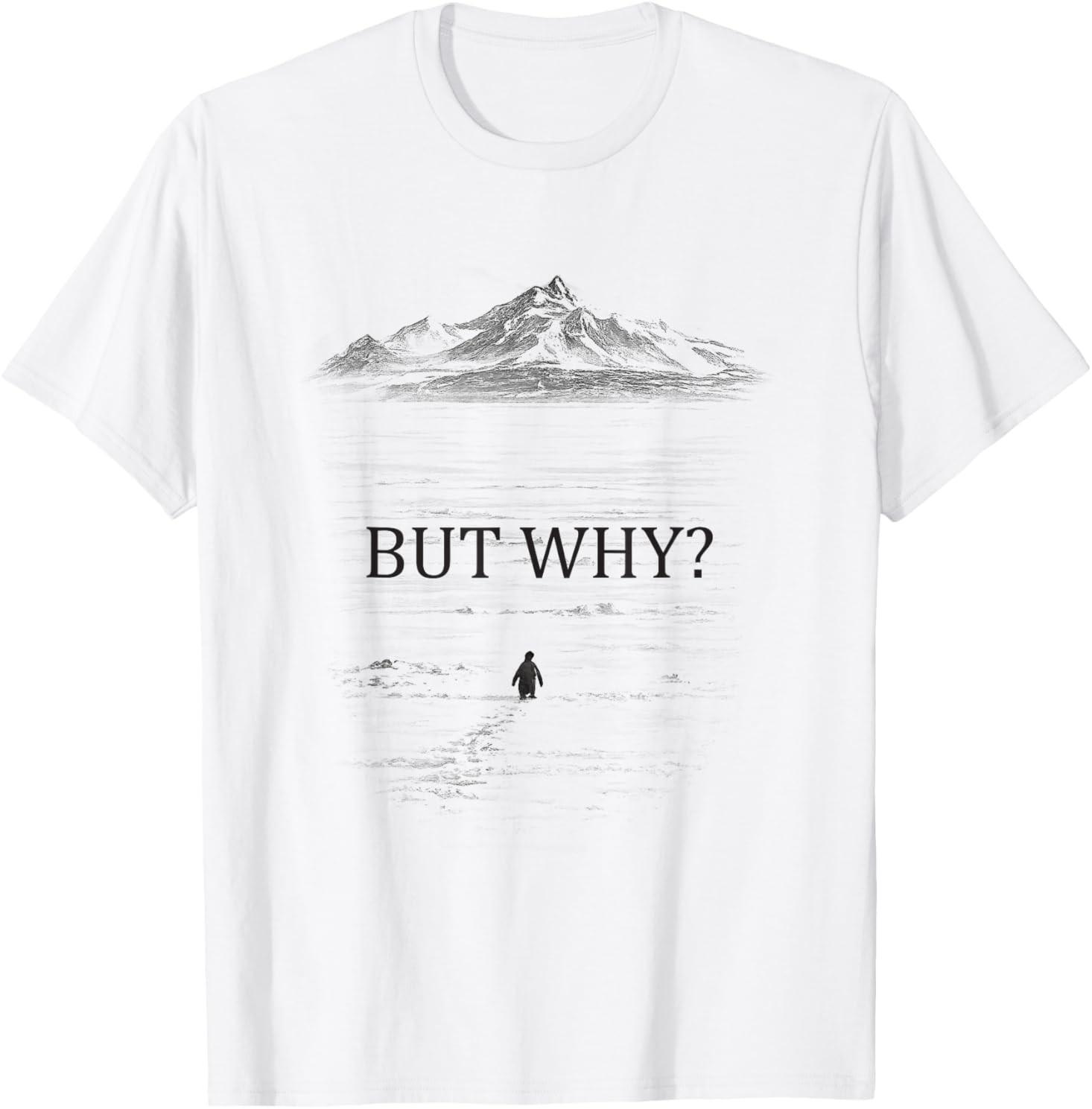 Penguin But Why Mountains T-Shirt T-Shirt S разноцветный