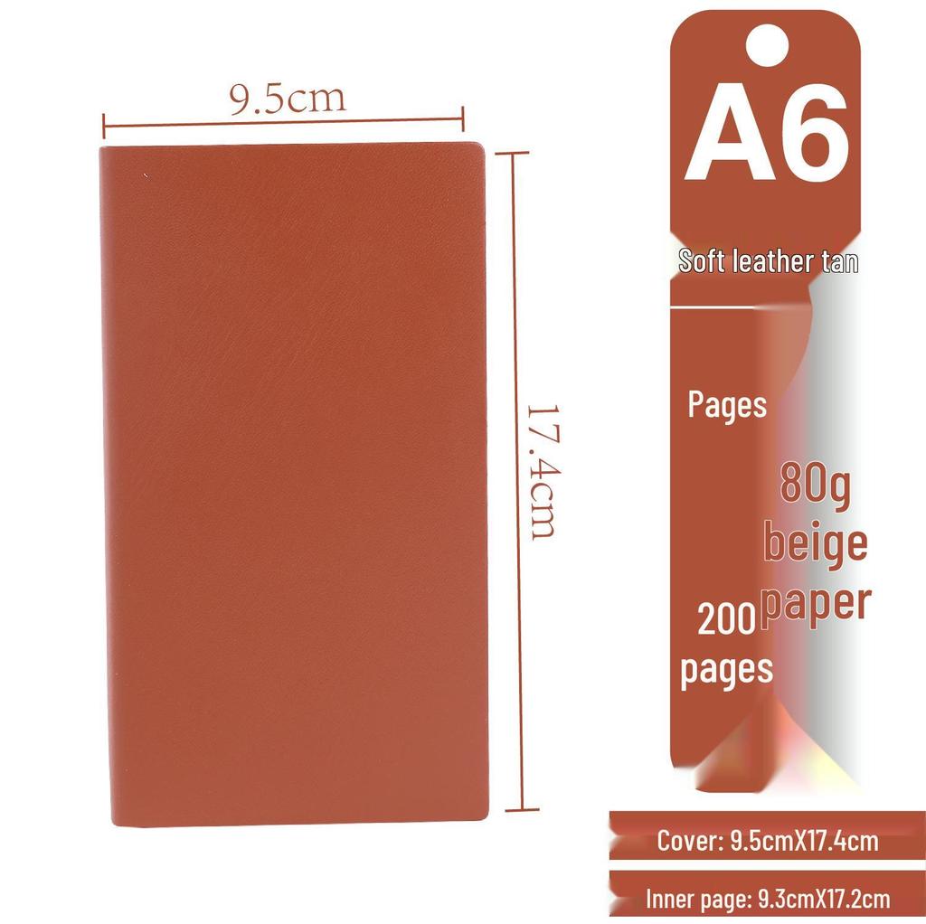 Korean Style Leather Cover Creative Diary Notebooks - Set of 5