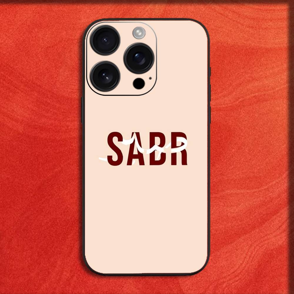 Quran Sabr Islam Patience Phone Case For iPhone 16,15,14,13,12,11,Pro,XS,Max,XR,Plus,E,Mini Black Shockproof Cover