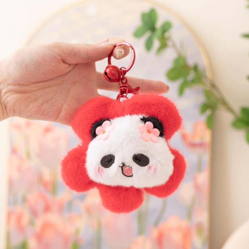 Cartoon Capibara Capybara Doll Plush Toy Hamburger Capybara Panda Small Pendant Bag Keychain