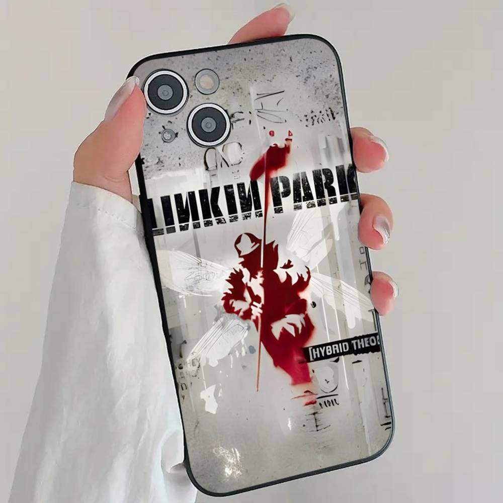 Rock Band L-Linkin Park Phone Case Cool Black Silicone Soft For IPhone 16 15 14 13 12 11 X XR Plus Pro Max Plus