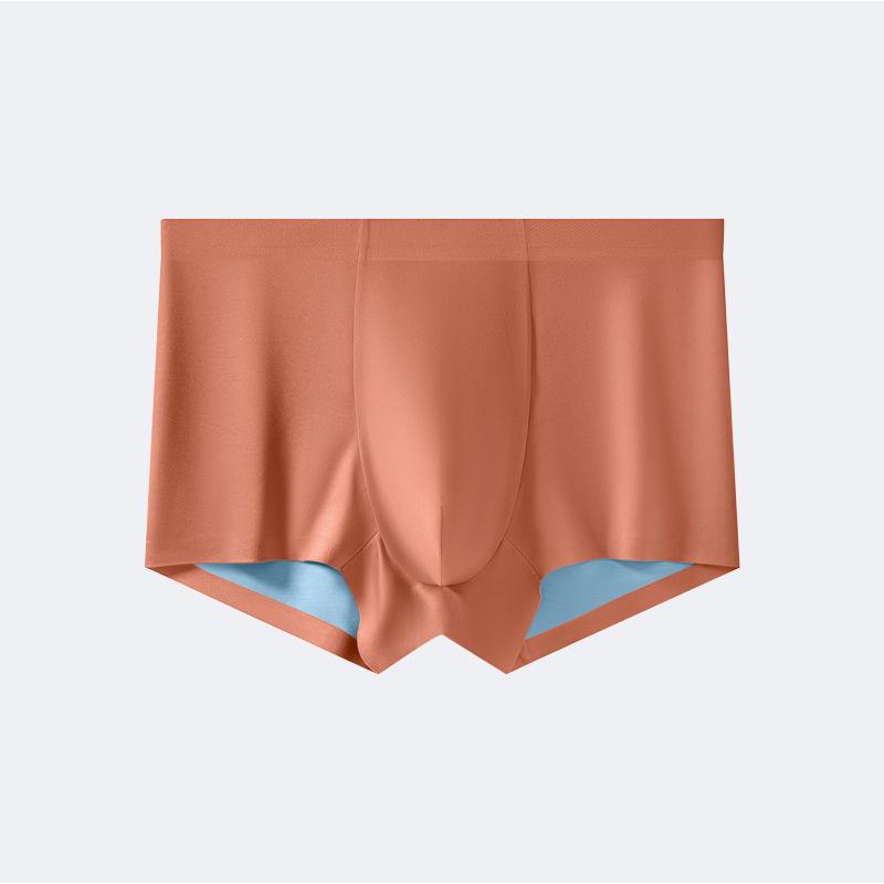 

Double-Sided Seamless Modal Men s Boxer Shorts - Plus Size, Breathable, Antibacterial, Ice Silk. L (90-110 lbs)