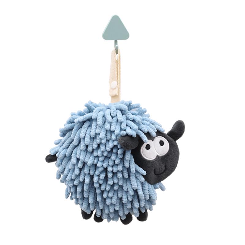 

Подвесное быстросохнущее милое полотенце для рук с ежиком - Абсорбирующее шениловое ягненка 19*17cm