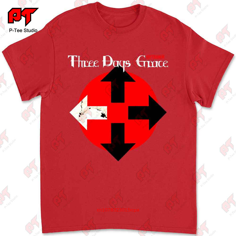 Three Days Grace Eclipse Band Logo Tshirt X1KB S