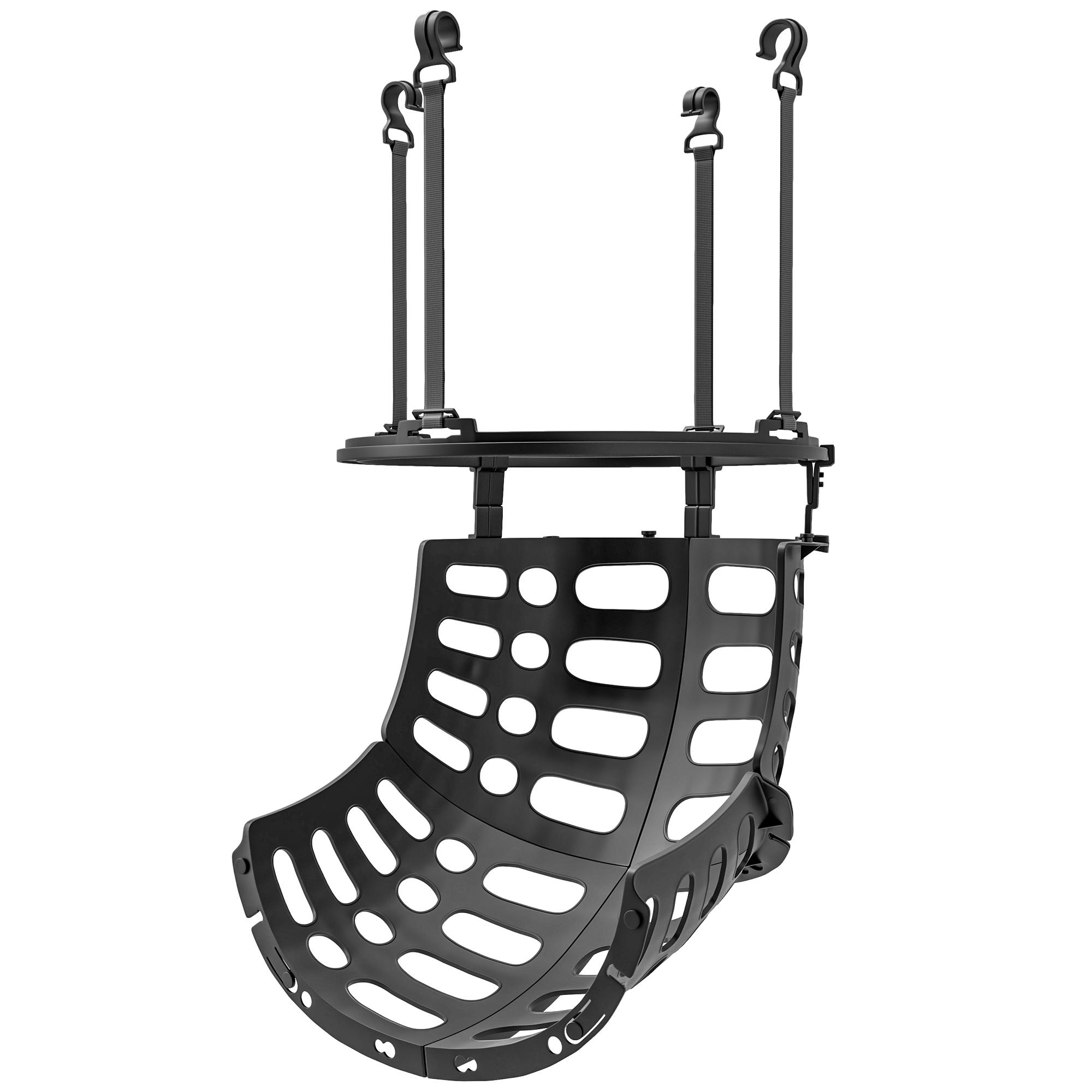 Rebondeur de Basketball Réglable en Hauteur Rotatif à 360 Degrés Plastique 35,6 L x 35,6 l x 75,5 H cm Noir