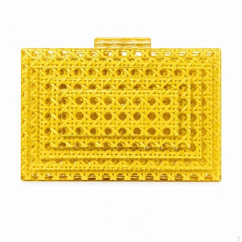 Acrylic Clutch Bag Handheld Handbag Compact for Weddings, Parties, Women